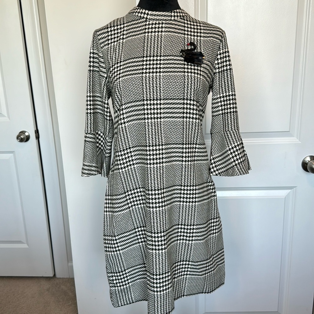 H&M Herringbone swan dress